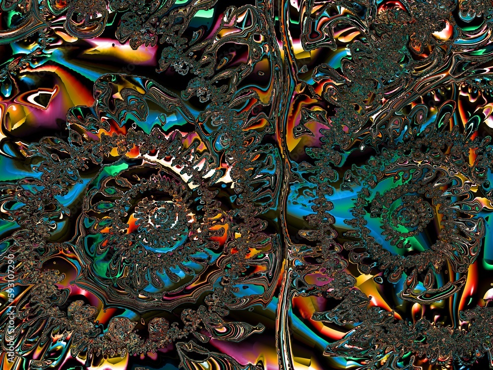 Obraz premium Multicolored grunge texture. Background color. Composition of different color patterns