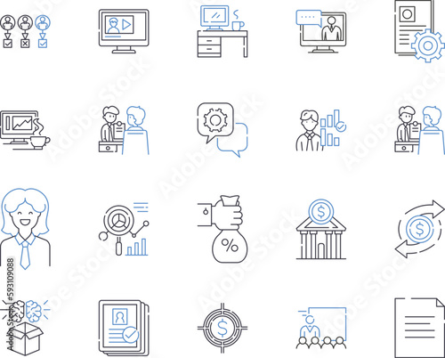 mutual funds outline icons collection. mutual, funds, investing, asset, classes, stock, bonds vector and illustration concept set. ETF, finance, bonds linear signs