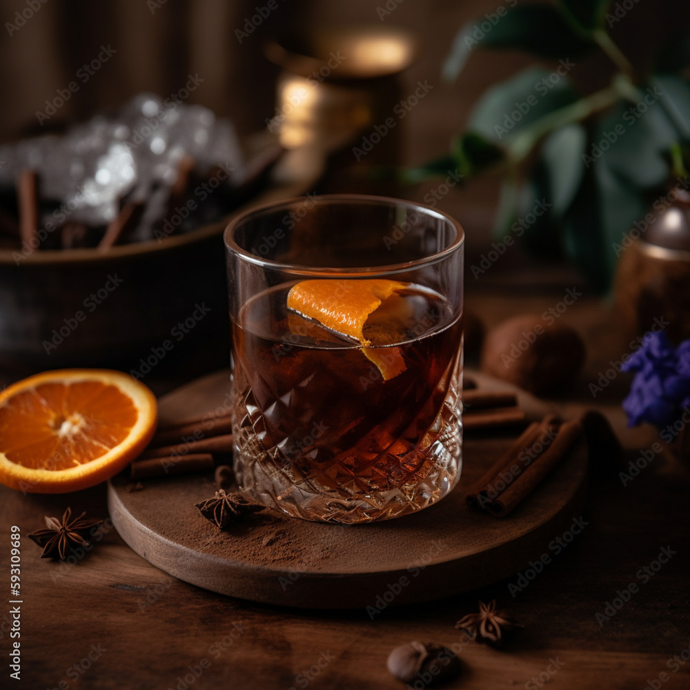 Smoky Mezcal Chocolate Old Fashioned Smoky Mezcal Chocolate Old Fashioned