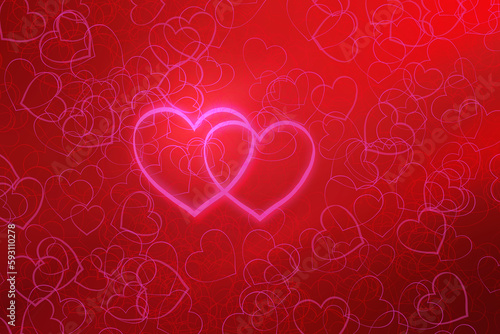 red heart shape abstract background for lover  friendship and relationship.