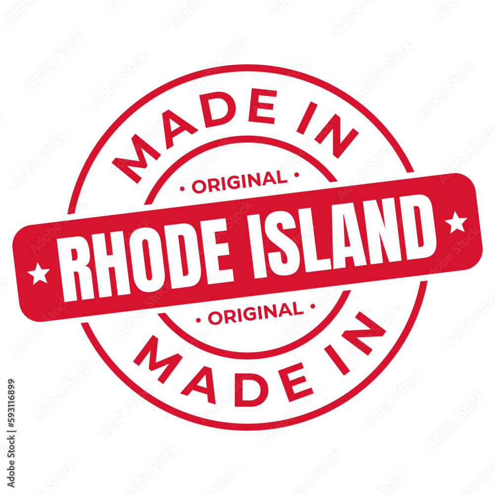 Made In Rhode Island Stamp Logo Icon Symbol Design. Seal National Original Product Badge. Vector Illustration Made In Rhode Island Stamp Logo Icon Symbol Design. Seal National Original Product Badge. Vector Illustration