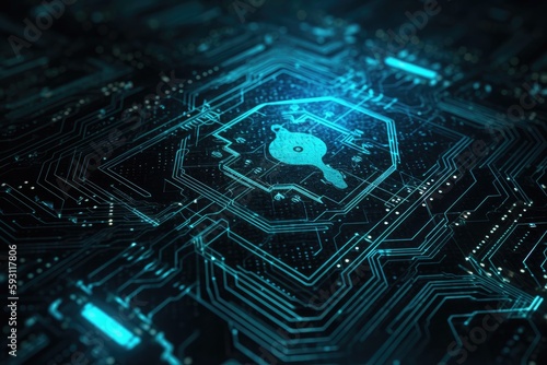 a warning about the potential for a cyberattack. blended media. Generative AI