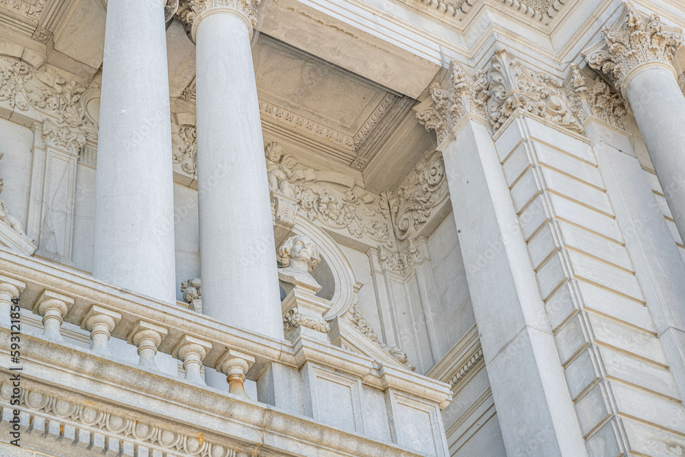 capitol building in spring, washington dc