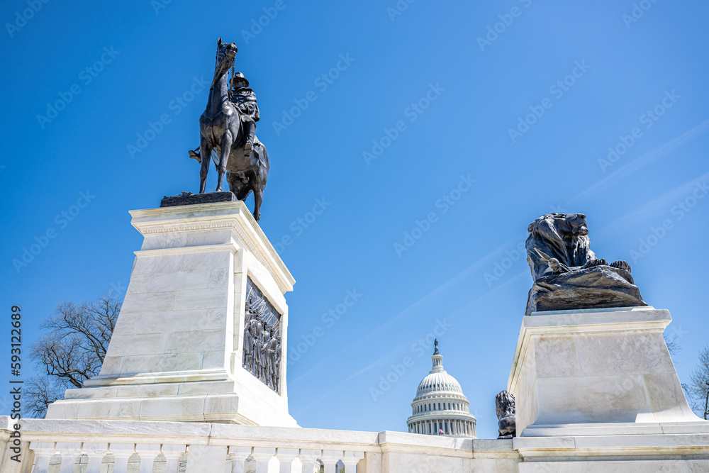 Fototapeta premium washington dc capitol in spring