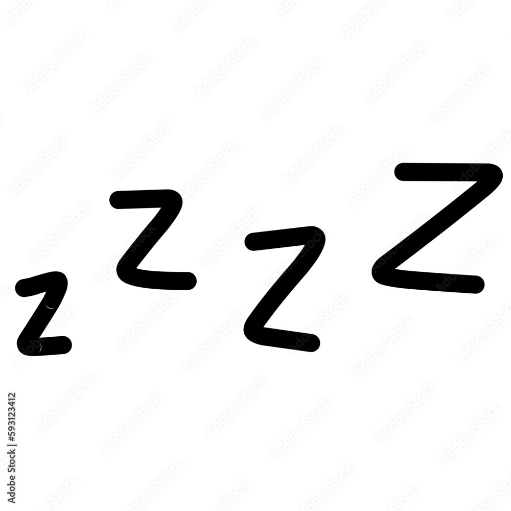ZZZ ZZZZ doodle bed sleep snore icons. Vector signs of nap rest dream or relax sound comic book text sound effects with ZZZ lettering apnea snoring sleep dream nap or slumber isolated symbol ZZZ ZZZZ doodle bed sleep snore icons. Vector signs of nap rest dream or relax sound comic book text sound effects with ZZZ lettering apnea snoring sleep dream nap or slumber isolated symbol