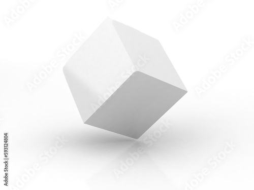 black and white cube 3d design