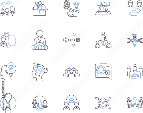 Recognition and rewards outline icons collection. Recognition, Rewards, Appreciation, Acknowledgement, Gratitude, Validation, Breakthroughs vector and illustration concept set. Celebration, Awards