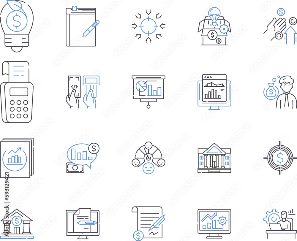 Private Equity outline icons collection. Private, Equity, Investment, Capital, Buyout, Funds, Firms vector and illustration concept set. Investing, Financial, Leverage linear signs Private Equity outline icons collection. Private, Equity, Investment, Capital, Buyout, Funds, Firms vector and illustration concept set. Investing, Financial, Leverage linear signs