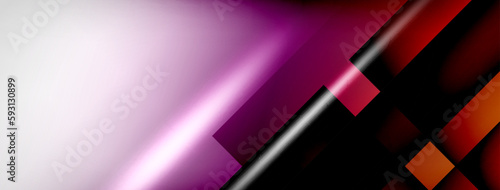 Light and shadow squares and lines abstract background