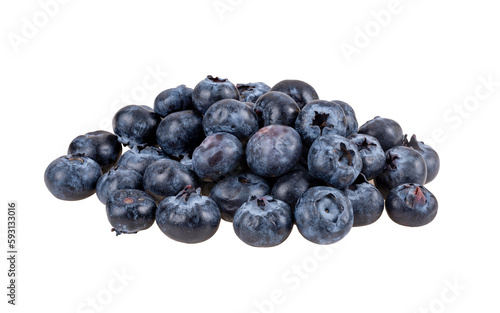 Blueberry isolated on transparent png