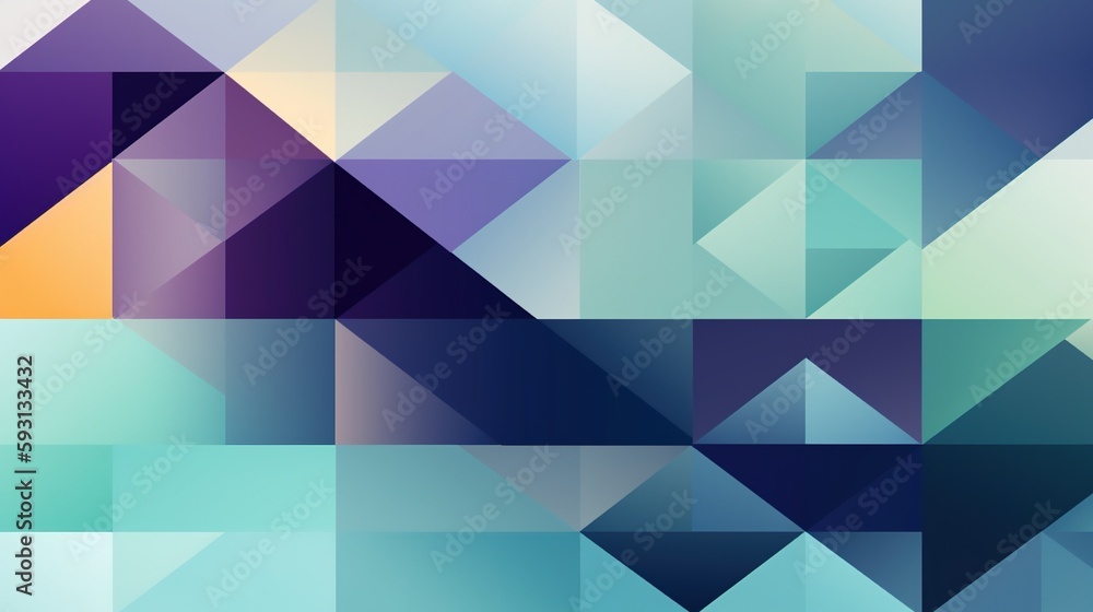 Abstract geometric background with colorful triangles.Generative Ai Abstract geometric background with colorful triangles.Generative Ai