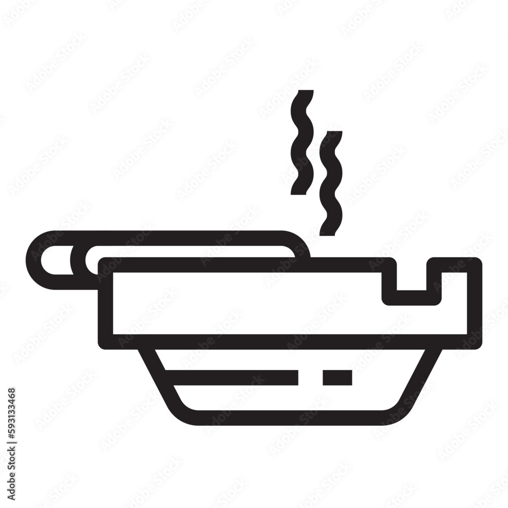 cigarette butts with an ashtray icon outline cigarette butts with an ashtray icon outline