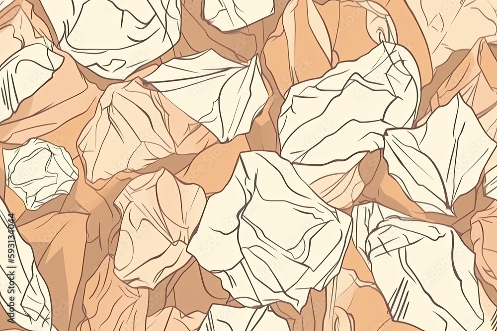 leaves on a warm-toned background. Generative AI leaves on a warm-toned background. Generative AI
