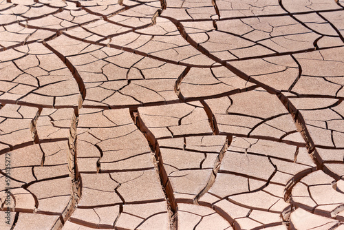 dry cracked soil