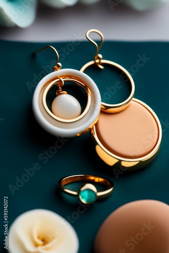 Beautiful rings design generative Ai