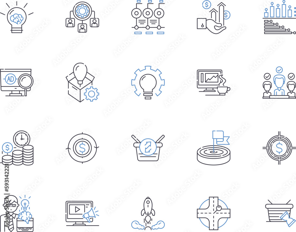 Event Management outline icons collection. Organizing, Planning, Coordinating, Scheduling, Logistics, Arranging, Catering vector and illustration concept set. Booking, Promotional, Budgets linear Event Management outline icons collection. Organizing, Planning, Coordinating, Scheduling, Logistics, Arranging, Catering vector and illustration concept set. Booking, Promotional, Budgets linear