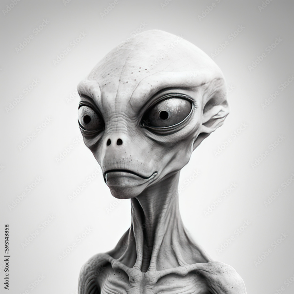 Obraz premium Zeta Grey Alien