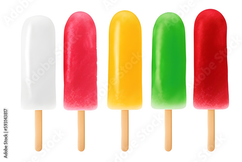 Ice Cream Isolated On A White Background