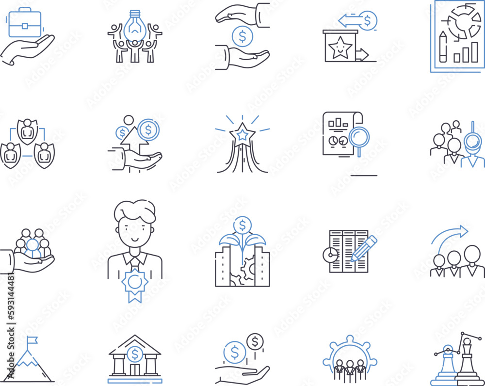 Work productivity outline icons collection. Productivity, work, efficiency, output, results, progress, competence vector and illustration concept set. skill, speed, focus linear signs Work productivity outline icons collection. Productivity, work, efficiency, output, results, progress, competence vector and illustration concept set. skill, speed, focus linear signs