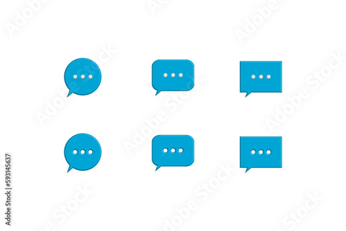 3d chat icon