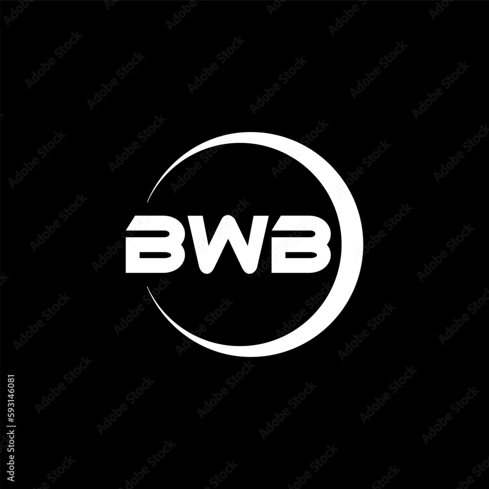 BWB letter logo design with black background in illustrator, cube logo, vector logo, modern alphabet font overlap style. calligraphy designs for logo, Poster, Invitation, etc. BWB letter logo design with black background in illustrator, cube logo, vector logo, modern alphabet font overlap style. calligraphy designs for logo, Poster, Invitation, etc.