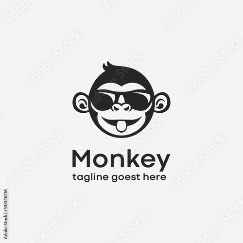 Monkey Icon  Playful and Adorable Logo for Your Design Needs