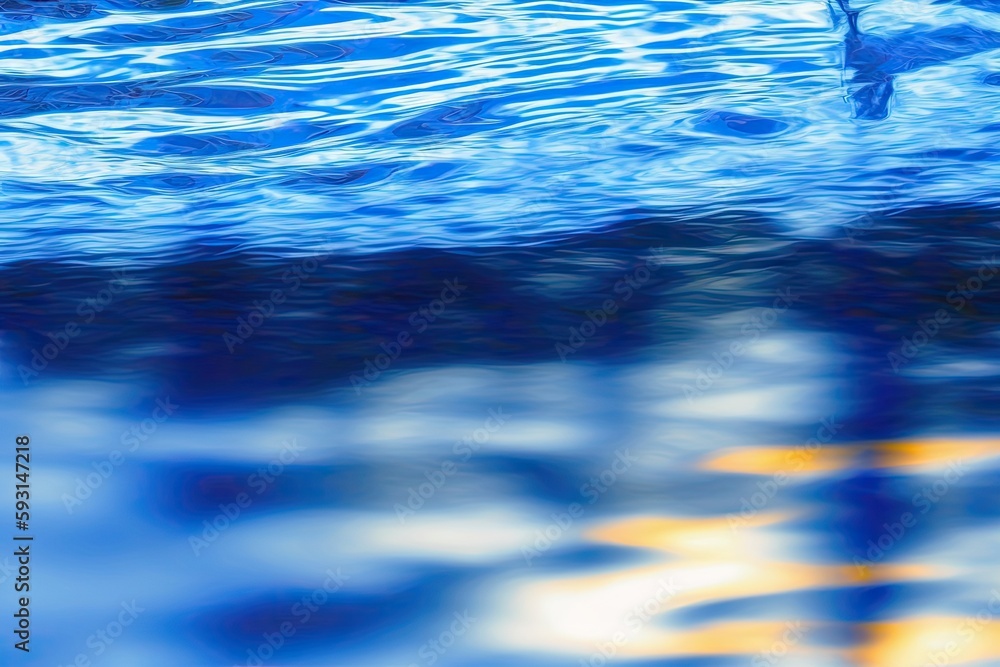 abstract blur of blue water's surface. Abstract of blue water's surface that is reflected in the sunlight. blue water. clear water Use of splashed water in graphic design Water. Generative AI abstract blur of blue water's surface. Abstract of blue water's surface that is reflected in the sunlight. blue water. clear water Use of splashed water in graphic design Water. Generative AI