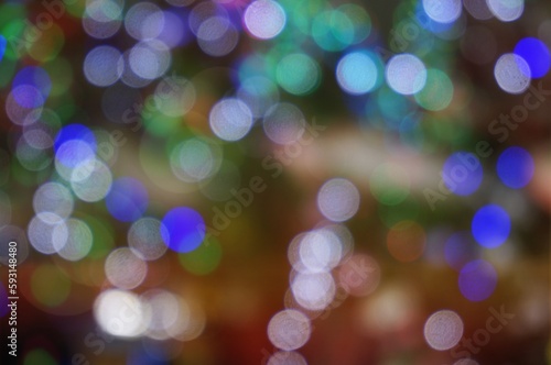 Abstract bokeh glitter vintage lights. Christmas bokeh light defocused abstract background.Can be used wallpaper texture with copy space area for a text