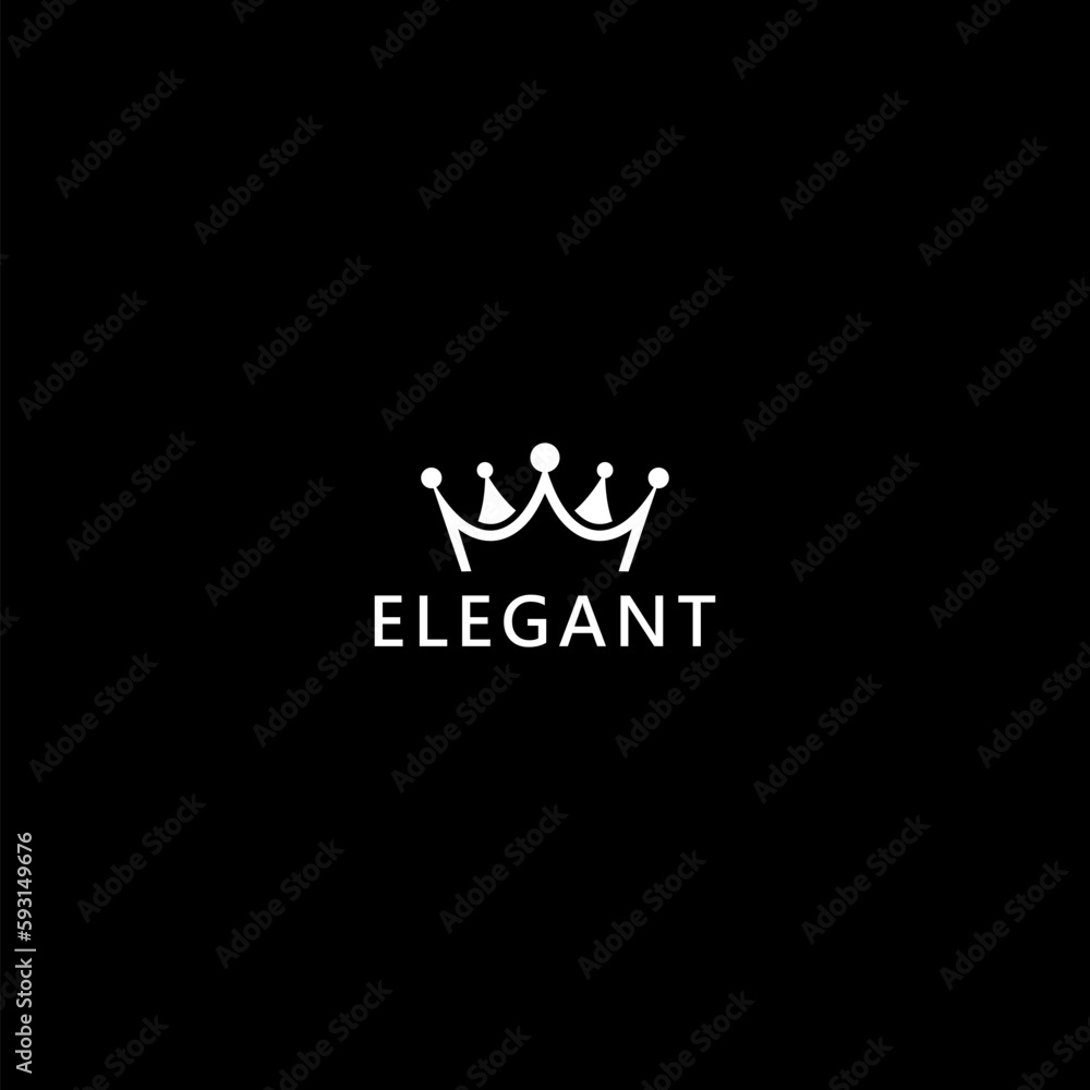 Queens or kings crown icon isolated on dark background Queens or kings crown icon isolated on dark background