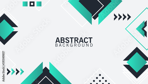 abstract modern green techno geometric square shapes design background wallpaper vector