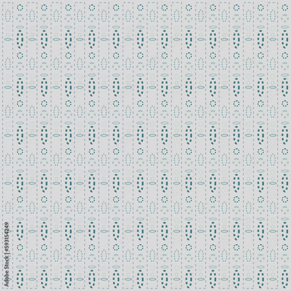 A pattern of shapes with a dotted stroke on a gray background. A pattern of shapes with a dotted stroke on a gray background.
