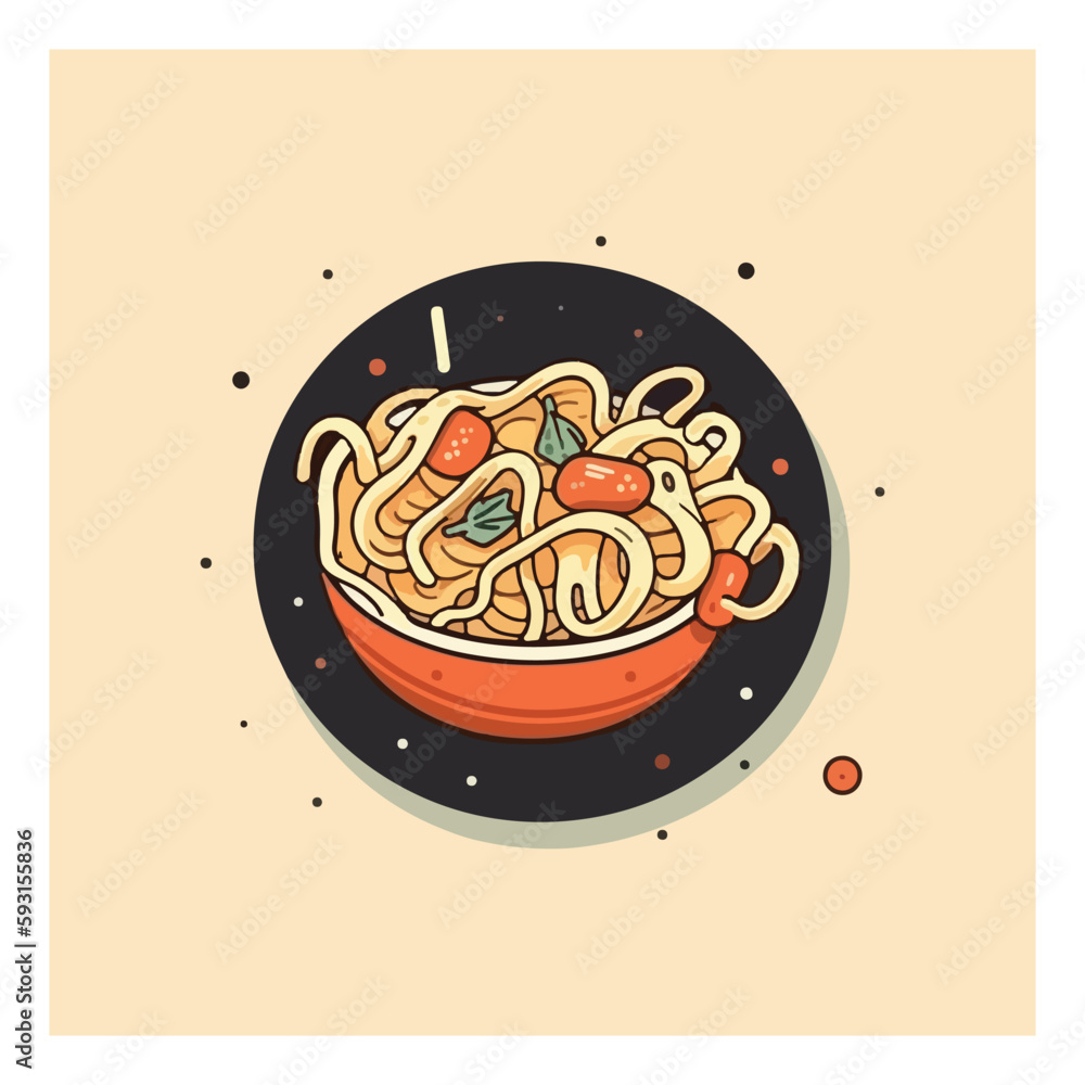 spaghetti with meatballs and tomato sauce. Classic pasta dish, isolated