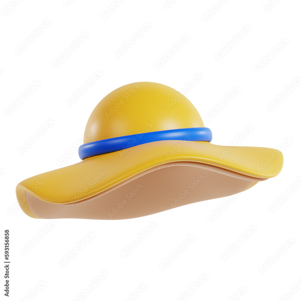 Fototapeta premium summer beach holiday 3d icon