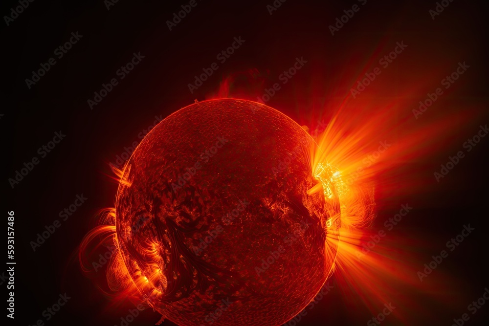 time-lapse of the sun, with flares and coronal mass ejections visible ...