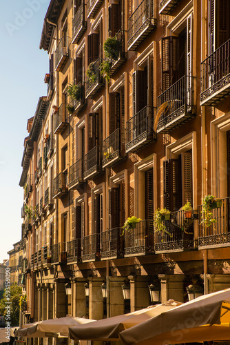 Wallpaper Mural C. de Toledo by Plaza Mayor in Madrid Spain Torontodigital.ca