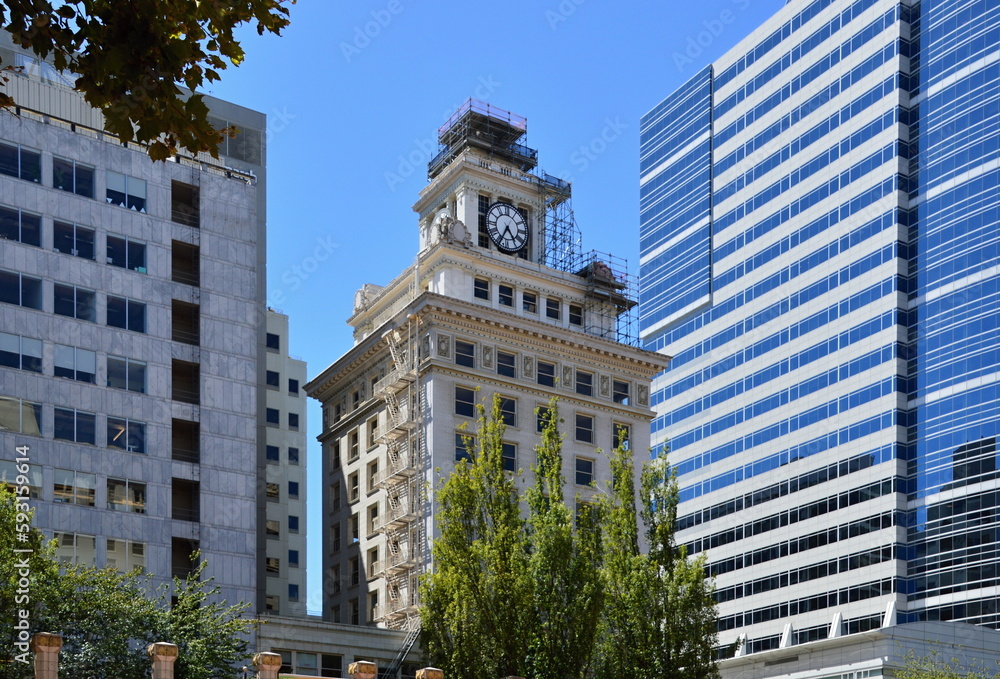 Obraz premium Square in Downtown Portland, Oregon