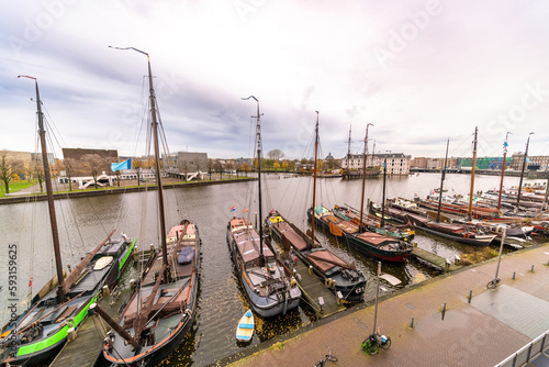 Museumhaven Amsterdam by Nemo science museum, The Netherlands photo