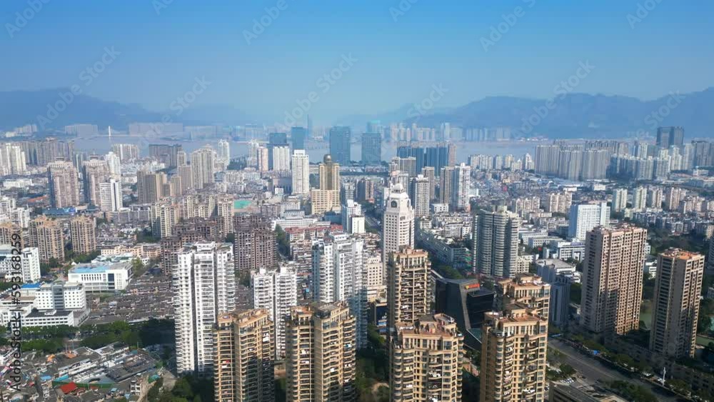 The urban landscape of Wenzhou, Zhejiang Province, China The urban landscape of Wenzhou, Zhejiang Province, China