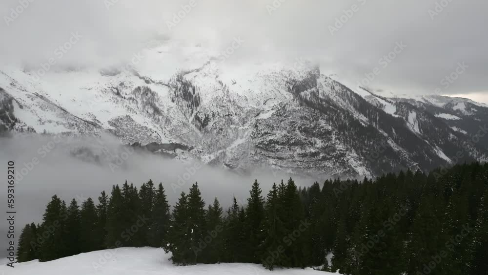 aerial view of snowy swiss mountains aerial view of snowy swiss mountains