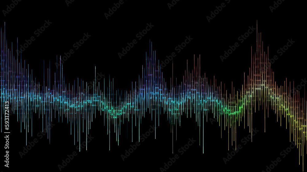 ASCII Audio Waveform: A Colorful Digital Symphony