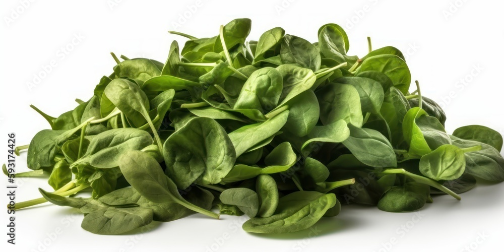 spinach isolated on white background, generative ai spinach isolated on white background, generative ai