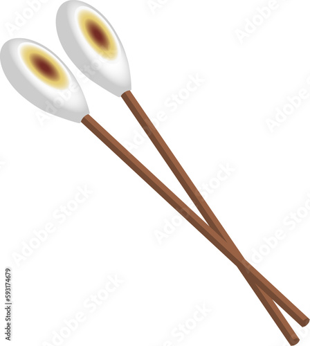 Blood on Cotton Swabs, Infected Refuse, First Aid Clean Cleaning Nurse Clinic Hospital Object Design 