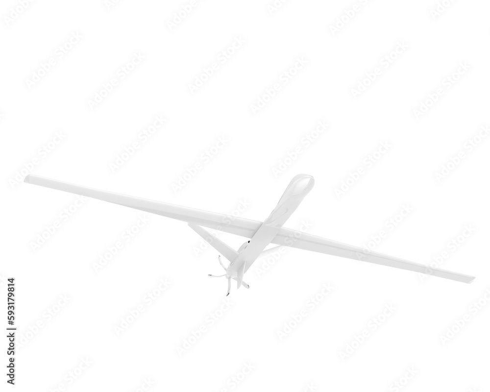 Drone isolated on transparent background. 3d rendering - illustration Drone isolated on transparent background. 3d rendering - illustration