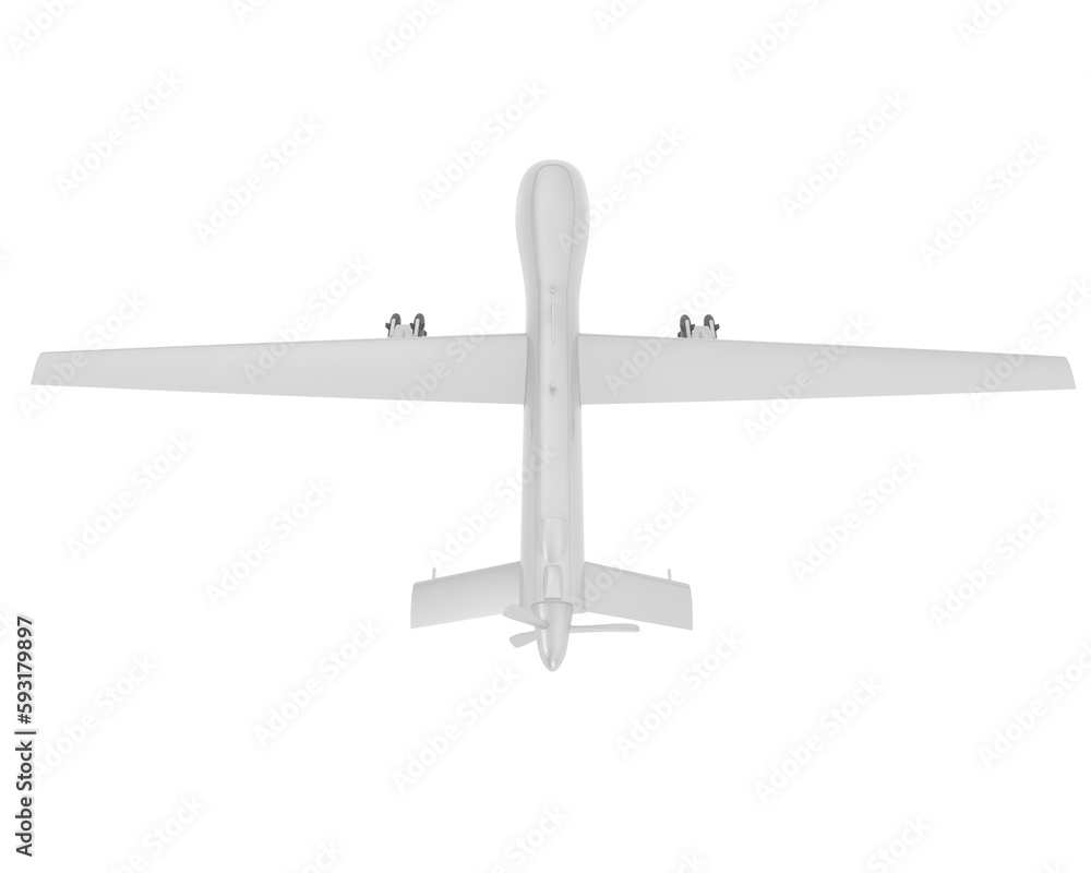 Drone isolated on transparent background. 3d rendering - illustration Drone isolated on transparent background. 3d rendering - illustration