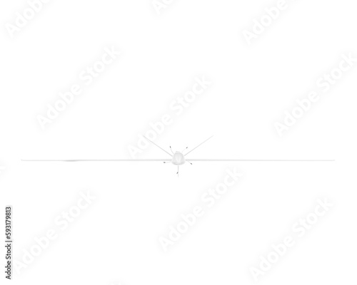 Drone isolated on transparent background. 3d rendering - illustration