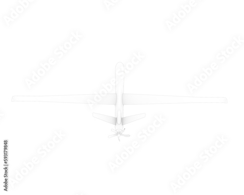 Drone isolated on transparent background. 3d rendering - illustration © Cristian