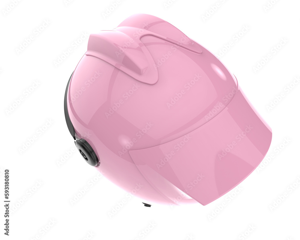 Racing helmet isolated on transparent background. 3d rendering - illustration Racing helmet isolated on transparent background. 3d rendering - illustration