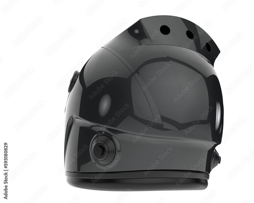 Racing helmet isolated on transparent background. 3d rendering - illustration Racing helmet isolated on transparent background. 3d rendering - illustration