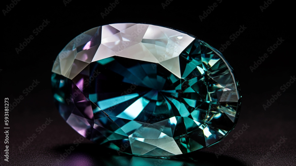 Alexandrite stone close up Generated AI Alexandrite stone close up Generated AI