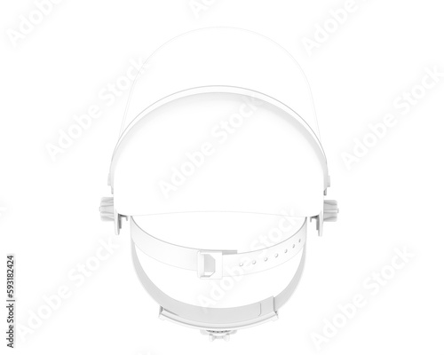 Face mask isolated on transparent background. 3d rendering - illustration